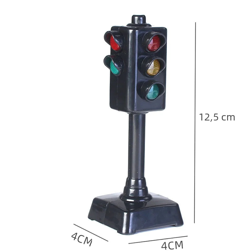 Mini Traffic Light Toy with Sound & Flashing Lights