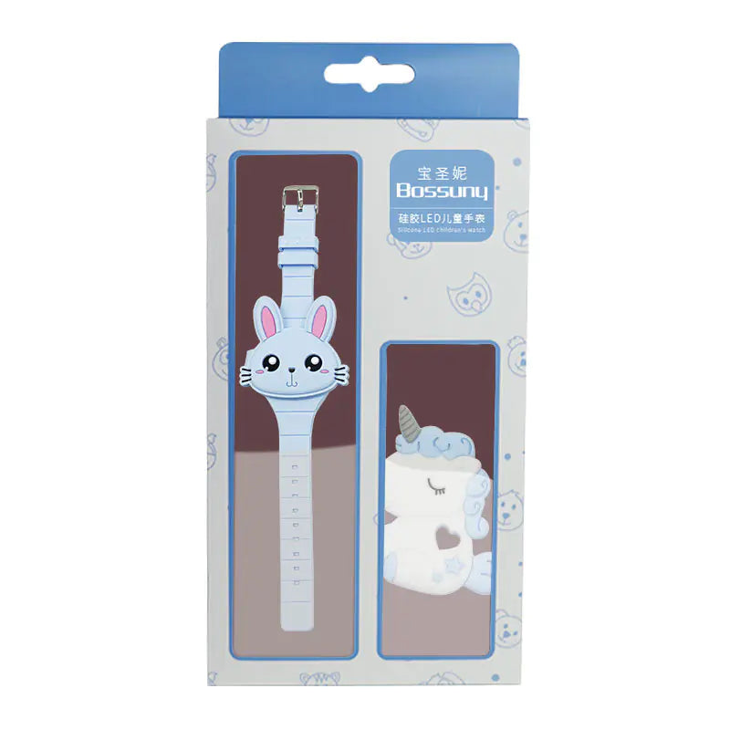 Cute Bunny LED Watch & Stationery Gift Set for Kids