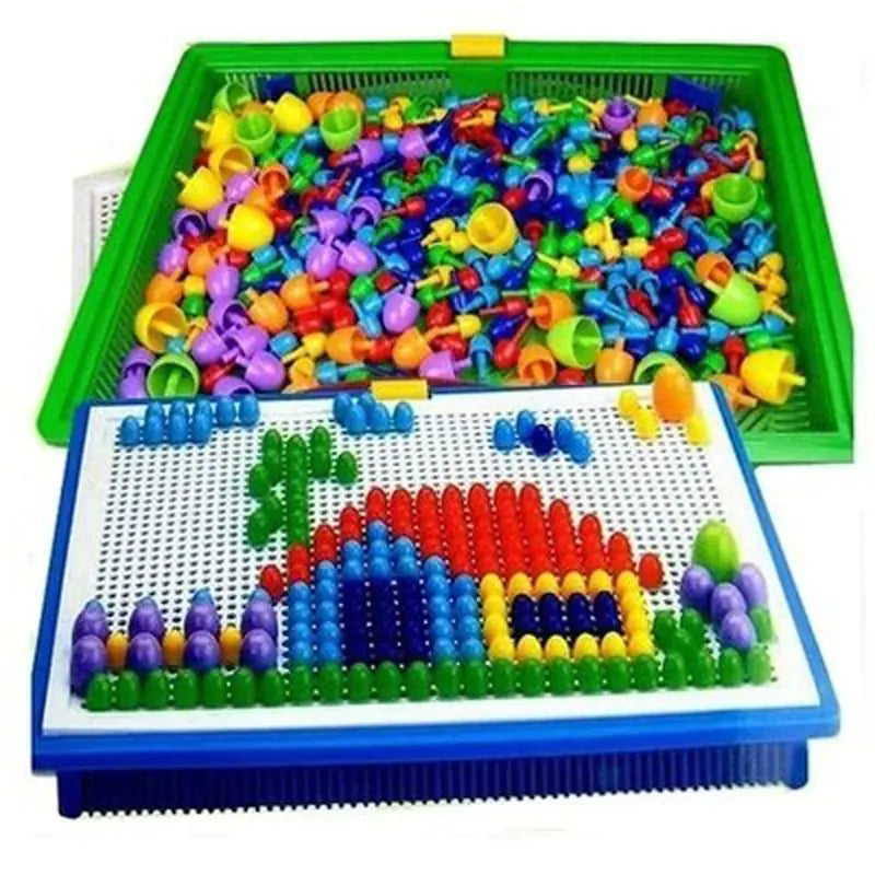 Creative Mushroom Peg Puzzle for Kids