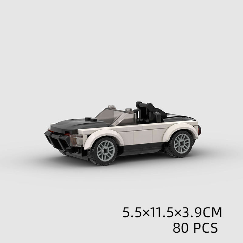 Small Particle Building Blocks Model Sports Car for Kids