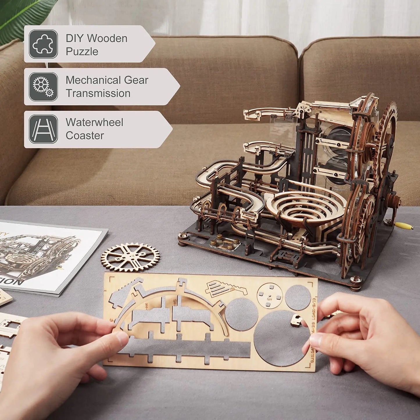 Urban Night Skyline Puzzle Kit for Kids