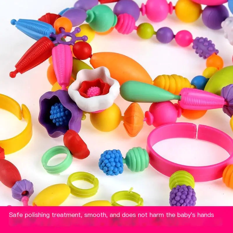 Creative Pop Beads Playset for Kids