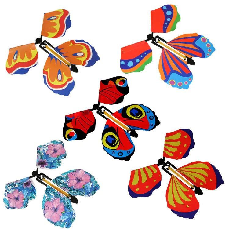 Magic Flying Butterfly Toy – Wind Up Surprise Fun