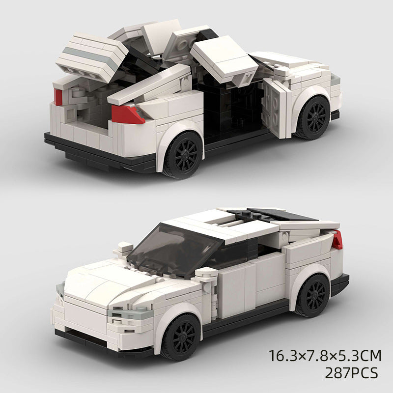 Small Particle Building Blocks Model Sports Car for Kids