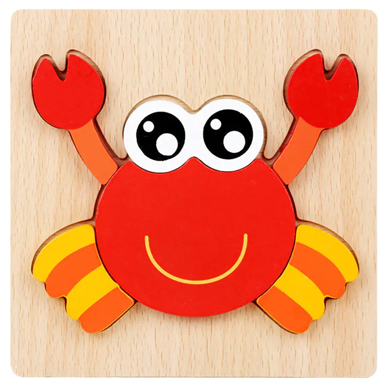 Kids' 3D Wooden Learning Puzzle
