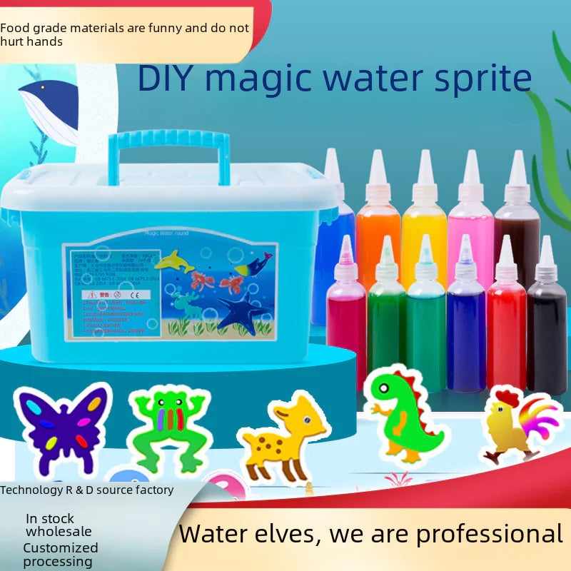 Sea Animal DIY Gel Toy Kit – 12 Bottles & 22 Molds