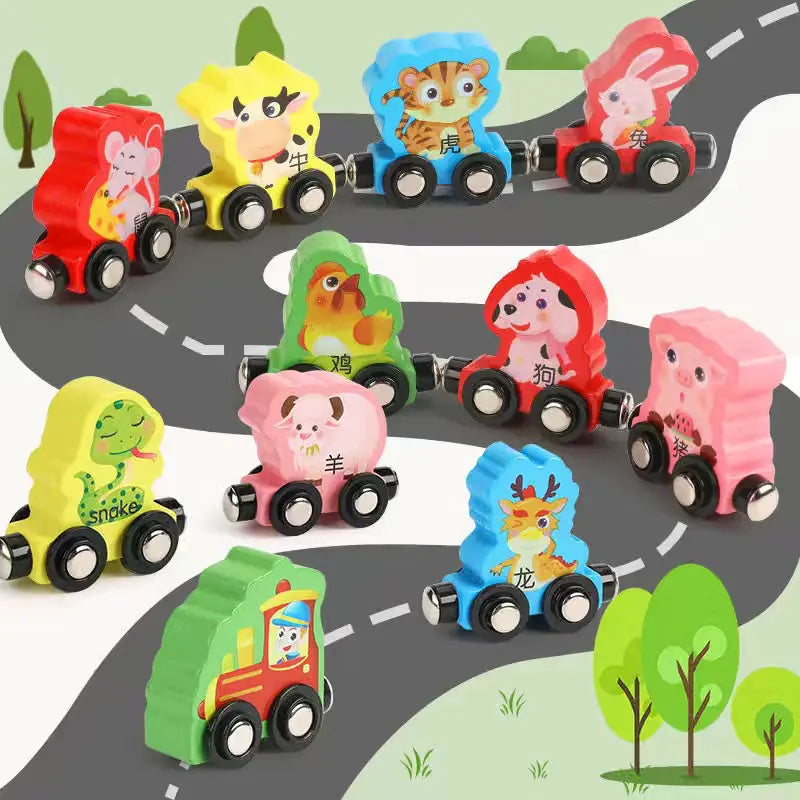 Magnetic Wooden Learning Train (3+ Years)