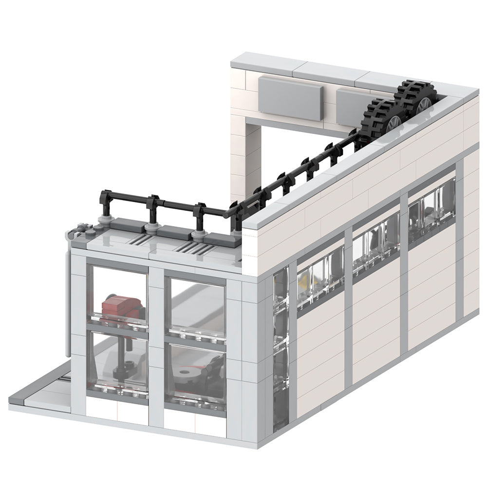 Car Repair Shop Building Block Toy