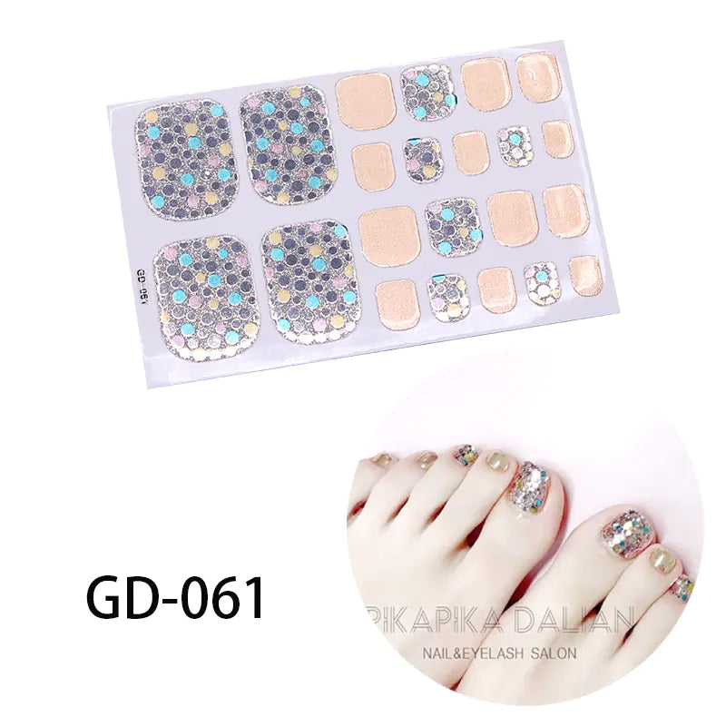 French Foot Nail Art Stickers