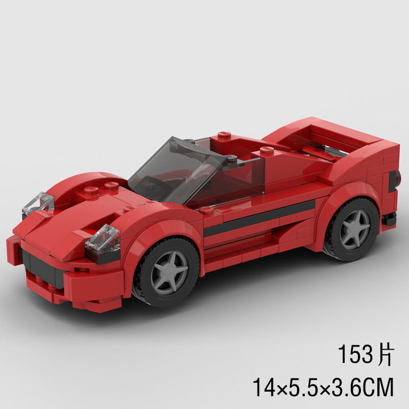 Small Particle Building Blocks Model Sports Car for Kids