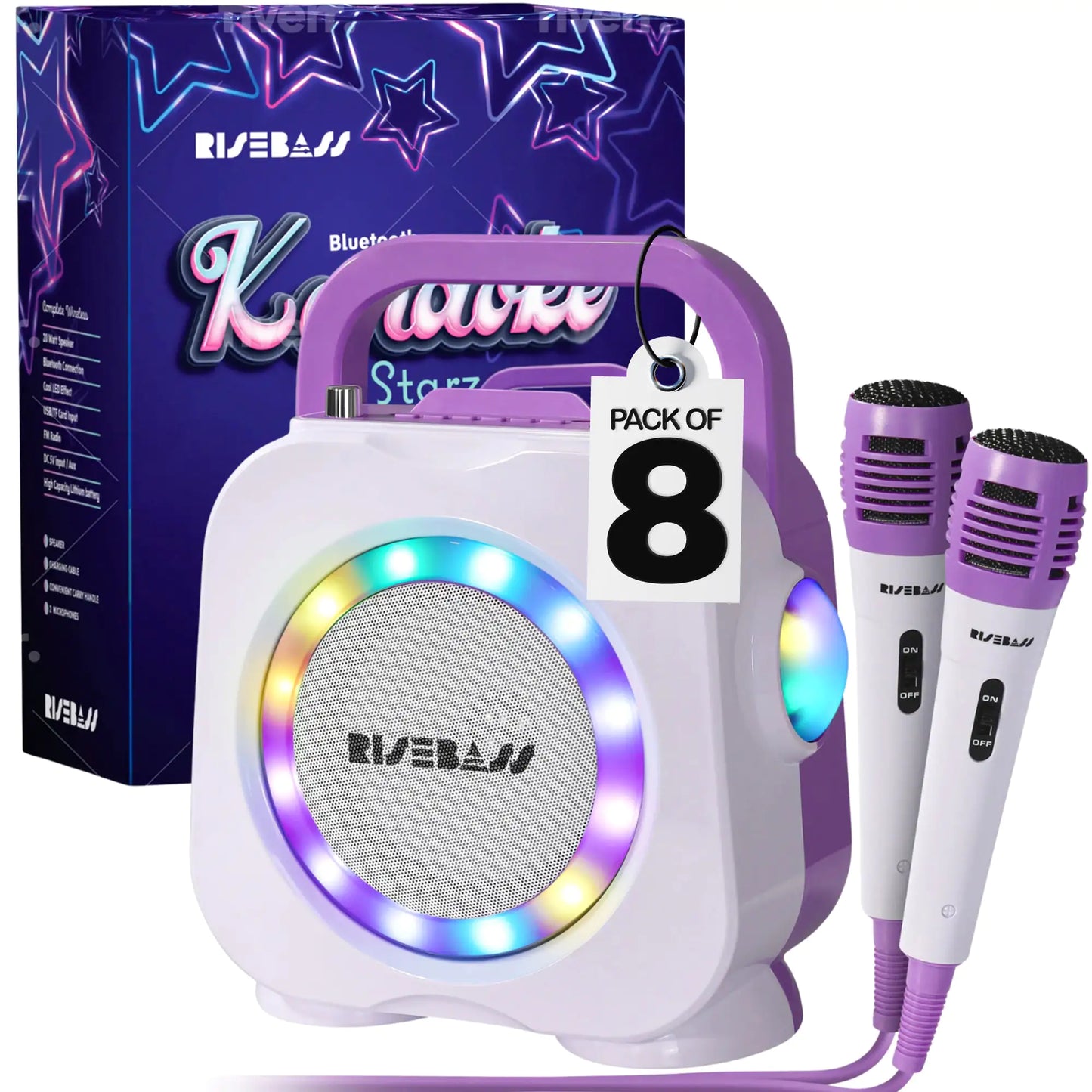 Portable Kids Party Karaoke with Dual Mics
