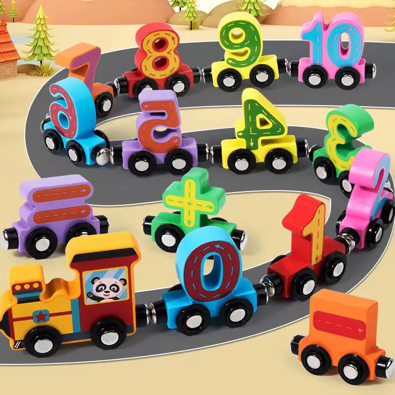 Magnetic Counting Train Puzzle for Kids