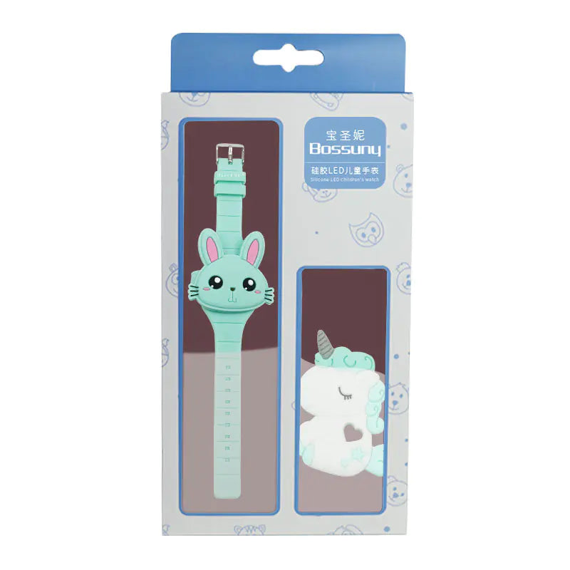 Cute Bunny LED Watch & Stationery Gift Set for Kids