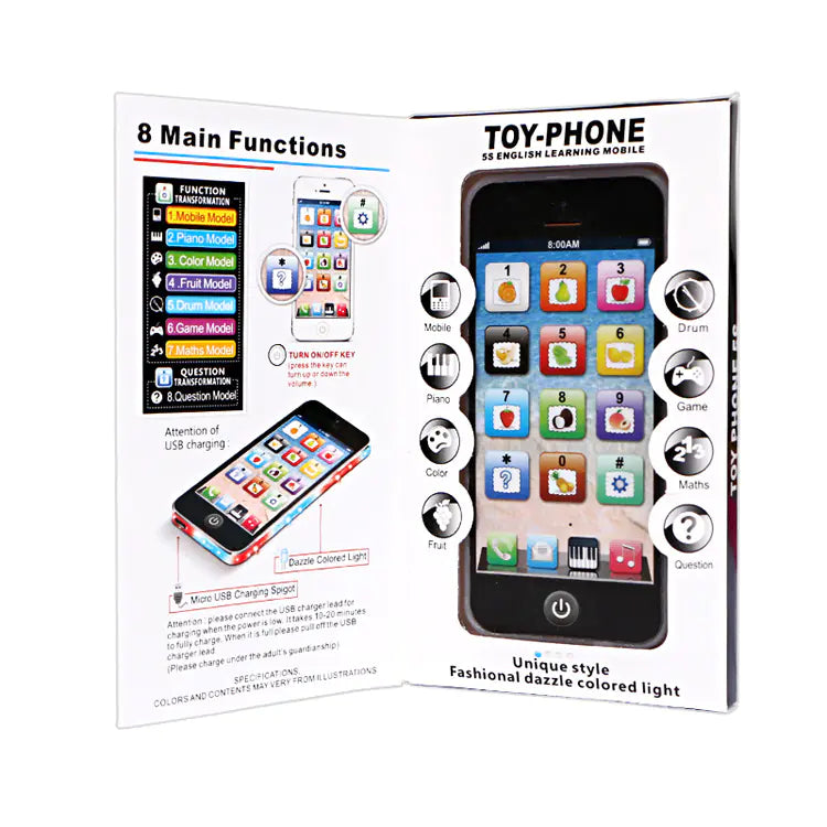 Smartphone Learning Toy with Lights & Music for Kids