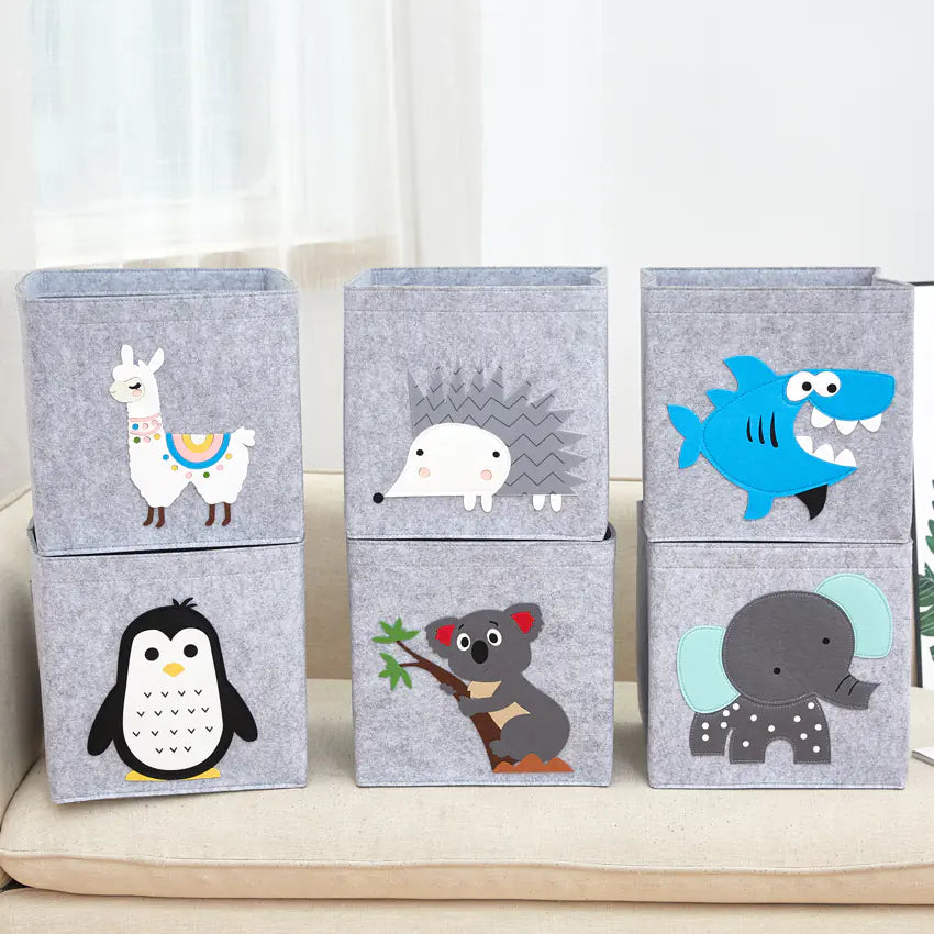 Playful Felt Animal Toy Organizer
