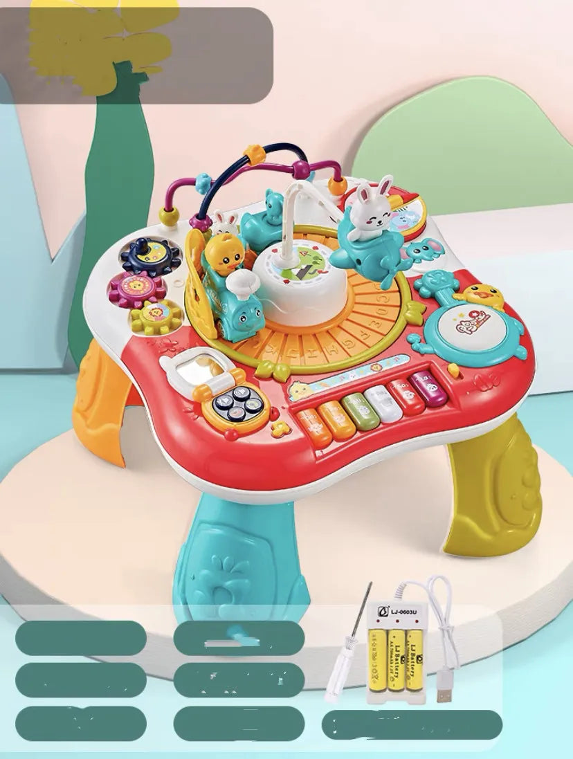 Rechargeable Baby Activity Table with Music & Learning Toys