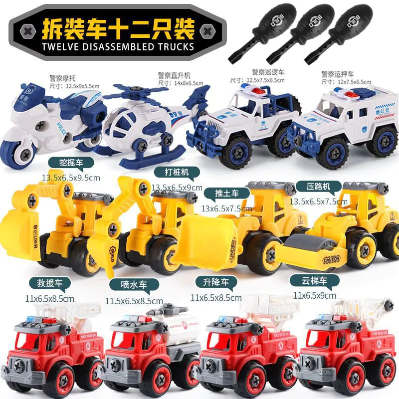 Kids Vehicle Toy Set