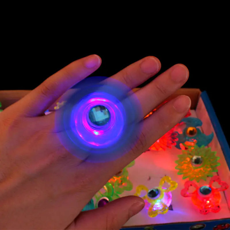 Glow Spin Ring Toy for Kids