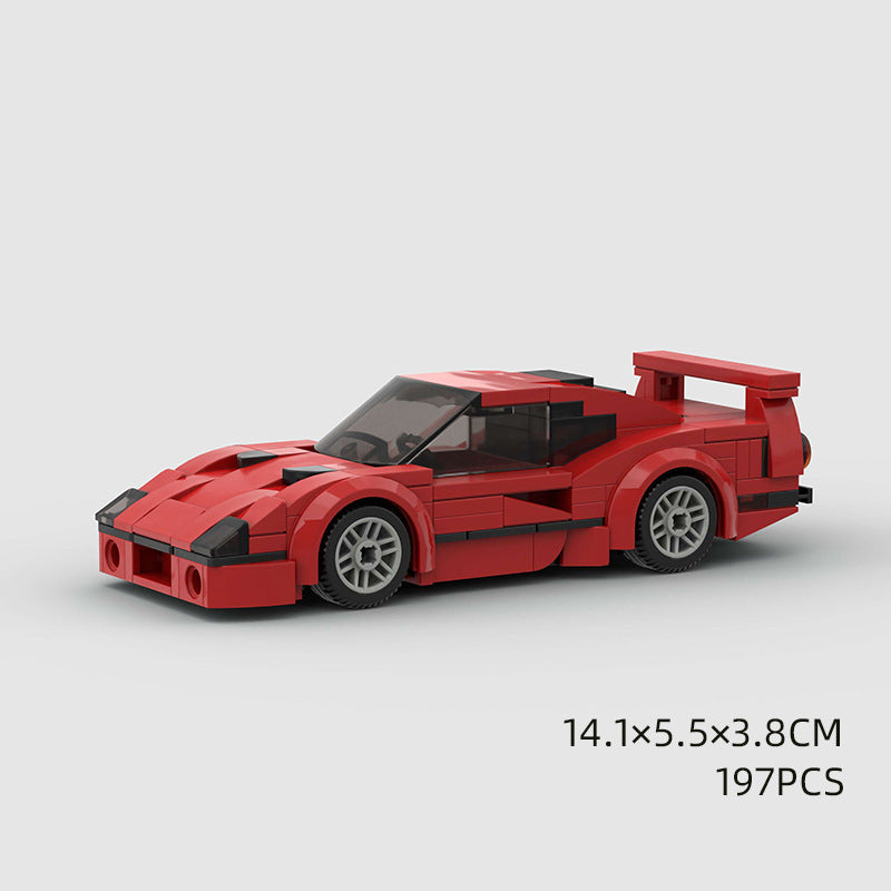 Small Particle Building Blocks Model Sports Car for Kids