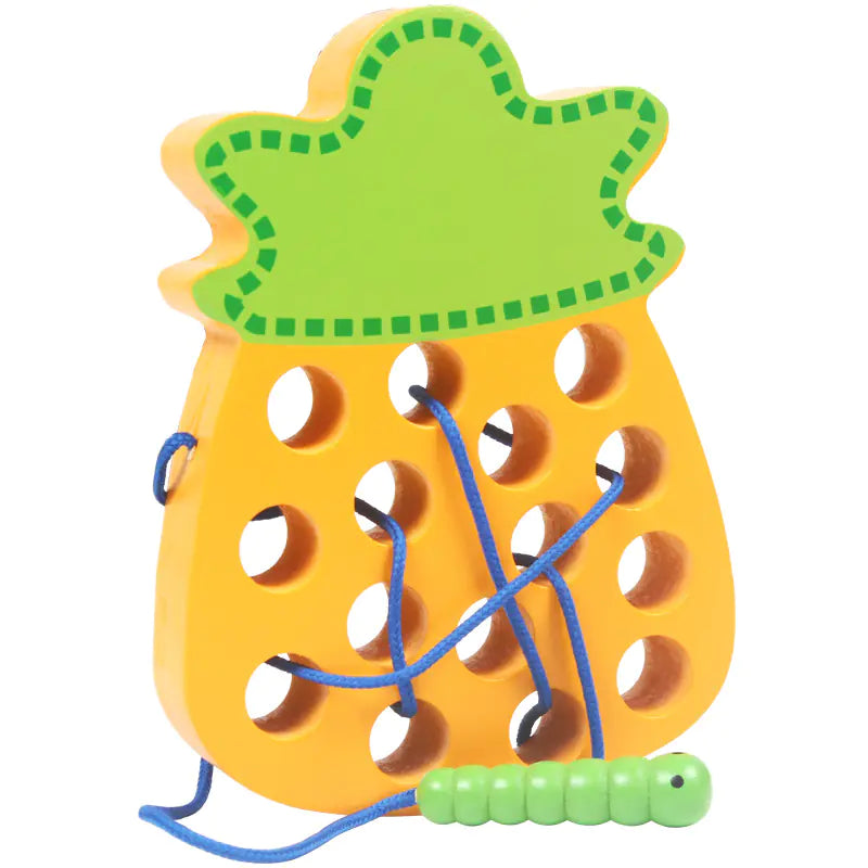 Montessori Fruit Bug Challenge - Wooden Kid's Toy