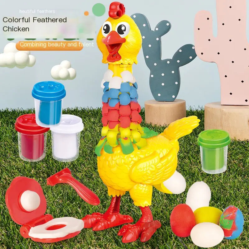 Kids' Creative Clay Chicken Crafting Kit