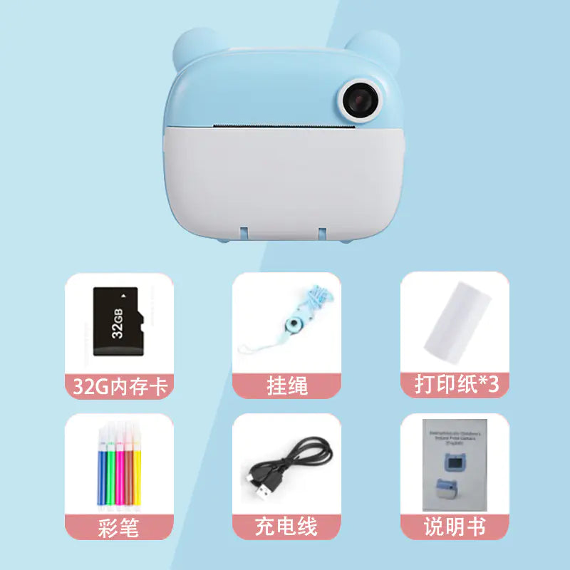 Kids Instant Camera Printer – Fun, Portable & Rechargeable