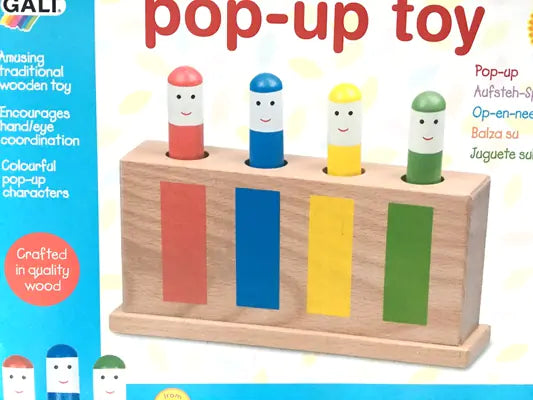 Classic Pop-Up Toy – Wooden Learning Fun for Toddlers