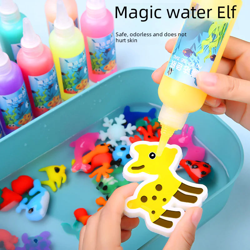 Sea Animal DIY Gel Toy Kit – 12 Bottles & 22 Molds