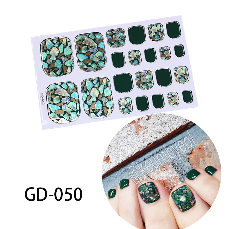 French Foot Nail Art Stickers