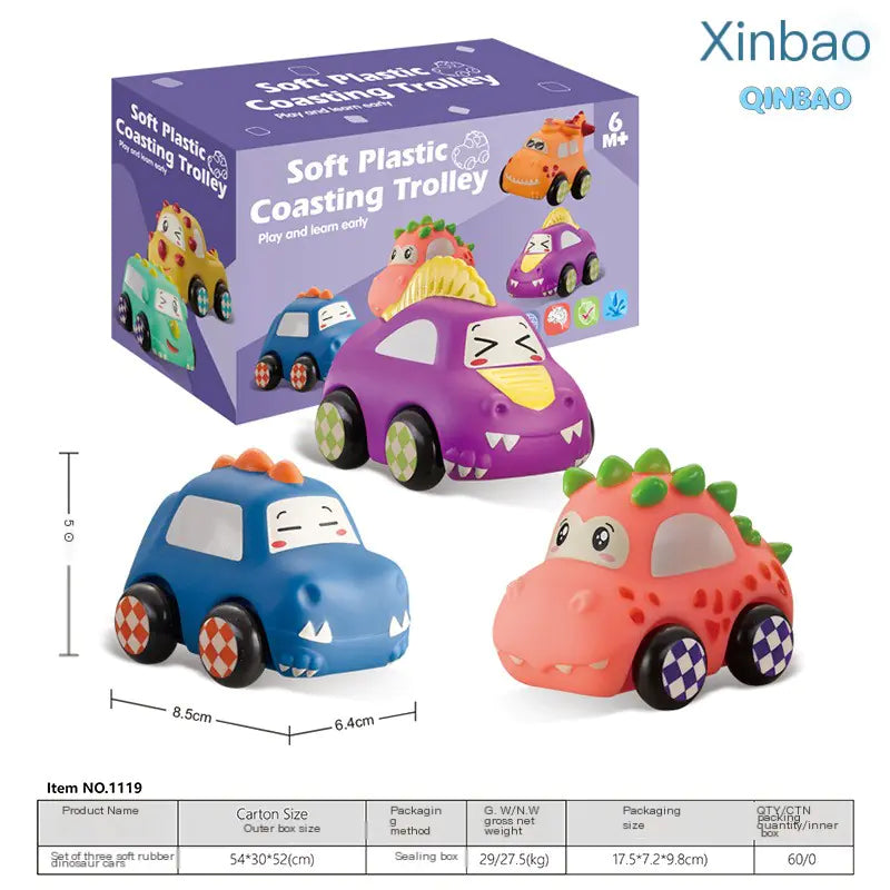 Dino Dash Soft Rubber Toy Car