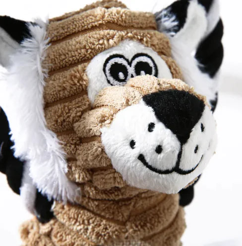 Durable Plush Animal Toys with Tug Rope