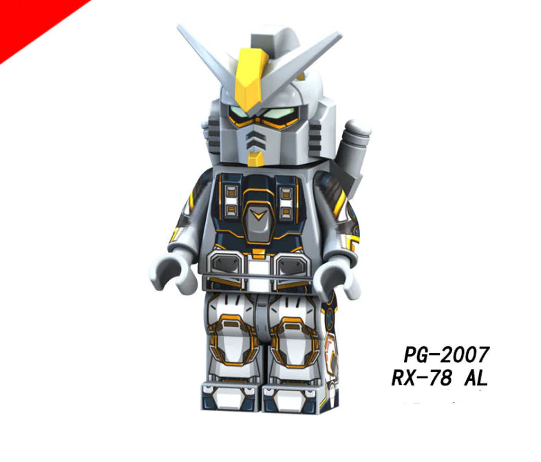Gundam Robot Mini Figure with Shield for Kids