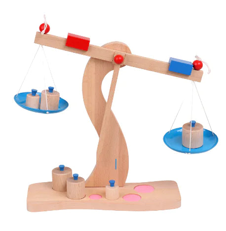 Wooden Balancing Toy with Stacking Rings