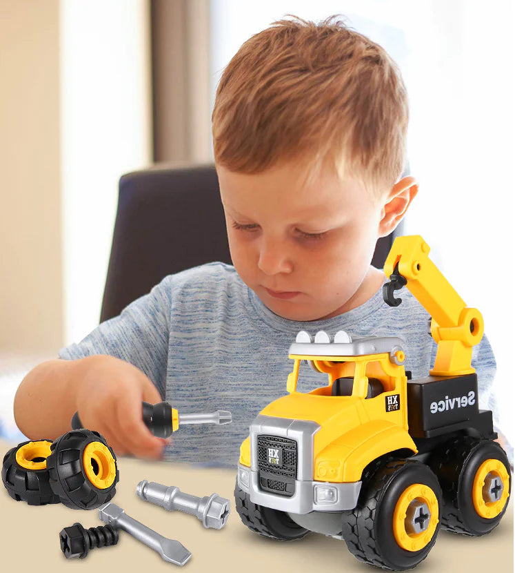 Build & Play Construction Truck Toy for Kids