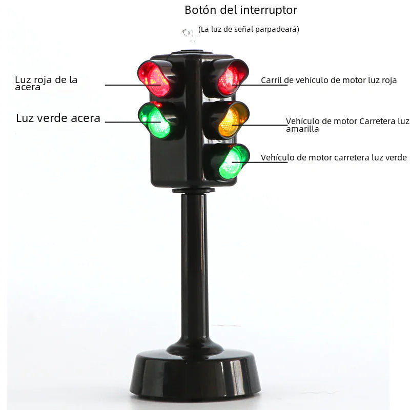 Mini Traffic Light Toy with Sound & Flashing Lights