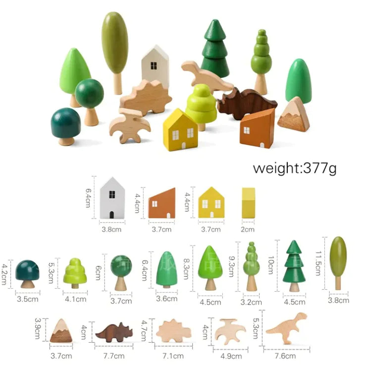 Wooden Animal Balancing Stacking Toy Set for Kids