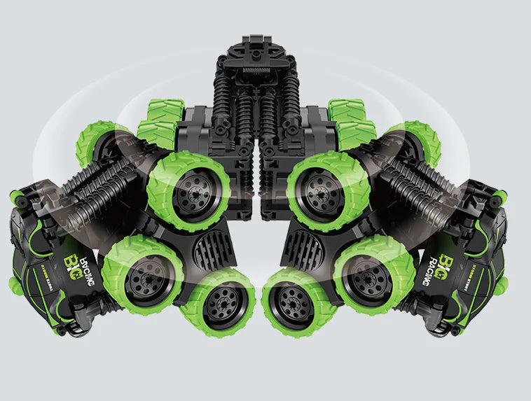 Stunt RC Car with 360° Spin & Spring Suspension