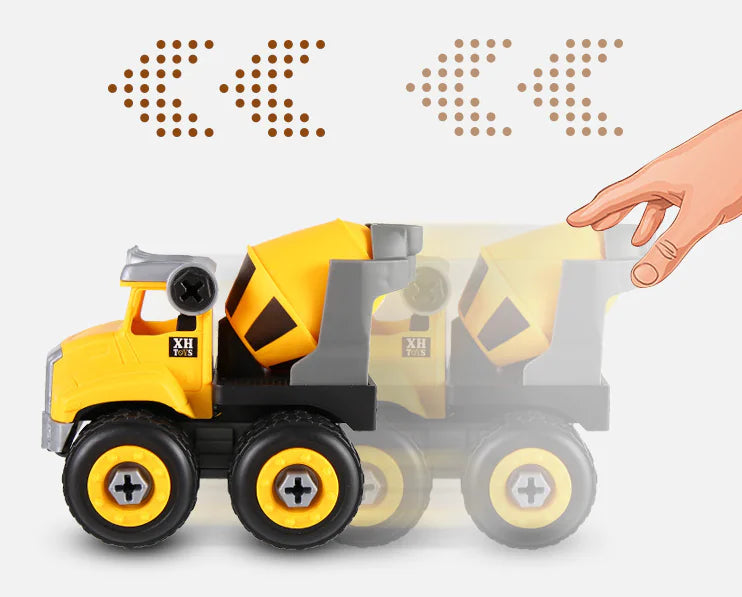 Build & Play Construction Truck Toy for Kids