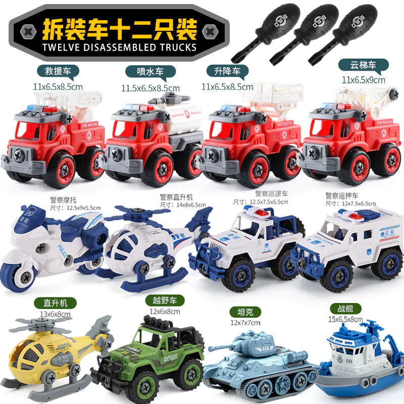 Kids Vehicle Toy Set