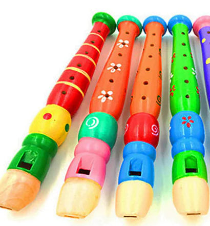 Colorful Wooden Flute Toy Set – Fun Musical Play