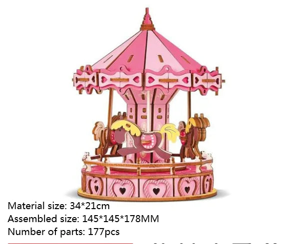 DIY 3D Carousel & Ferris Wheel Kit - Creative Play for Kids