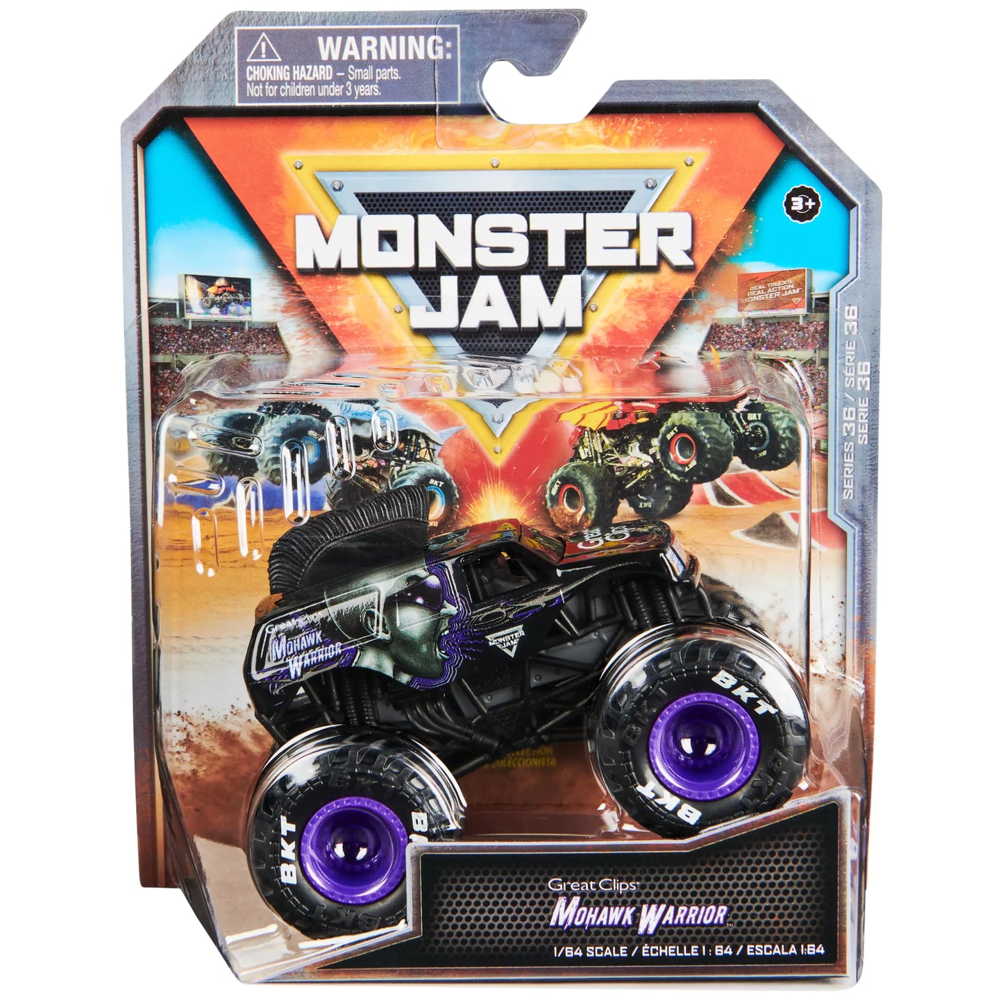 Monster Jam Mohawk Warrior Truck | 1:64 Die-Cast
