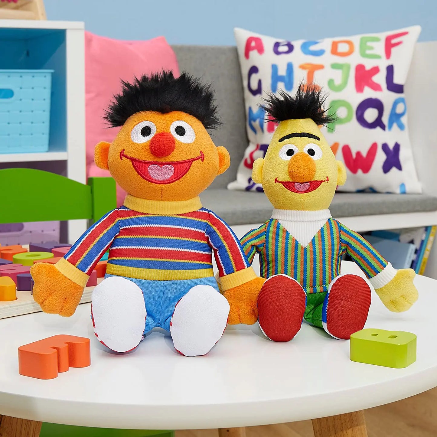 Sesame Street Ernie & Bert Plush Dolls | Soft & Huggable