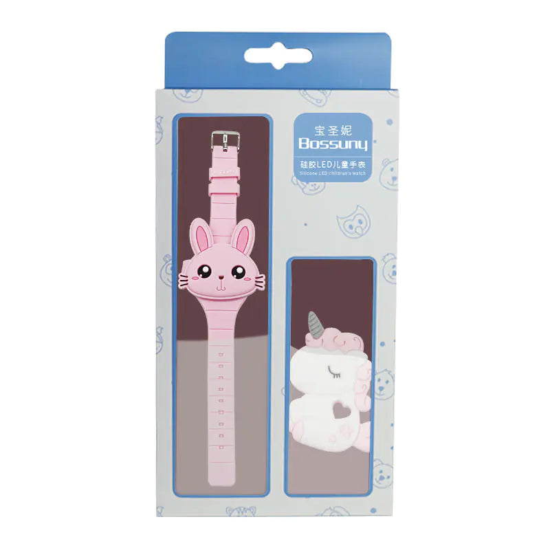 Cute Bunny LED Watch & Stationery Gift Set for Kids