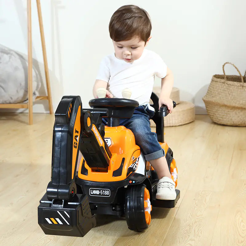 Tiny Tots Electric Excavator Toy