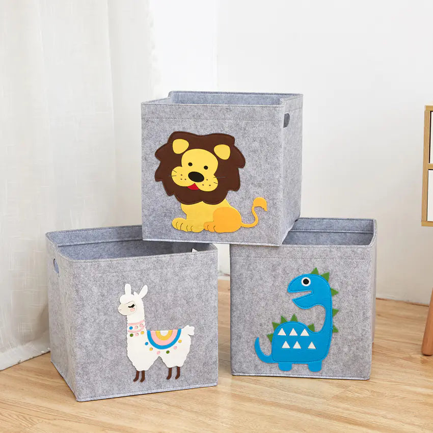 Playful Felt Animal Toy Organizer