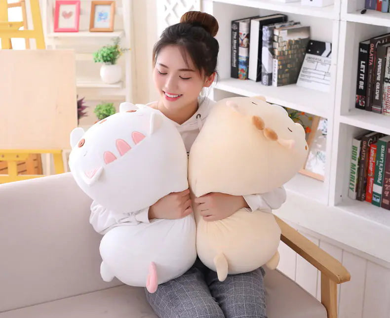 Snuggly Cartoon Plush Pillows for All Ages