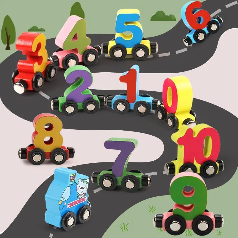 Magnetic Wooden Learning Train (3+ Years)