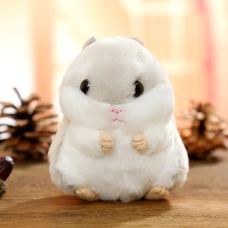 Charming Hamster Keychain Plushie