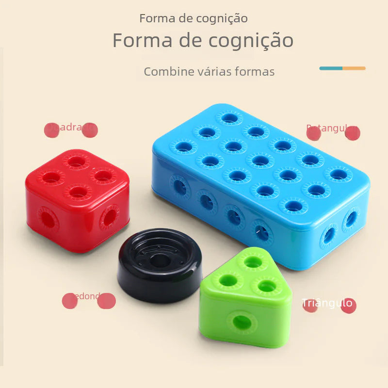 DIY STEM Creative Building Blocks Set Toy with Drill Tool